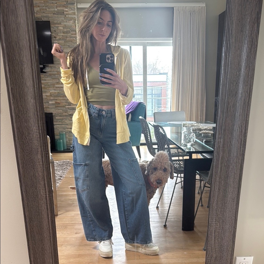 Women's Yellow Zip Up